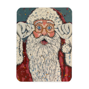 Santa Claus Surprised Magnet