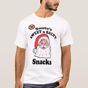 Santa Claus Sweet N Salty Snacks T-Shirt