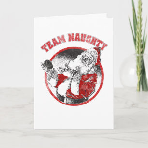 Santa Claus - Team Naughty Holiday Card