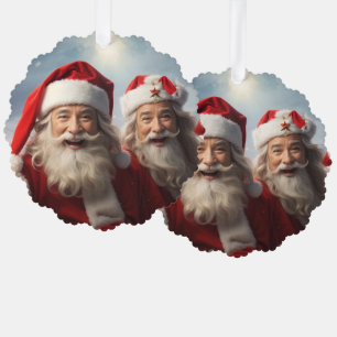 Santa Claus Tree Decoration Card