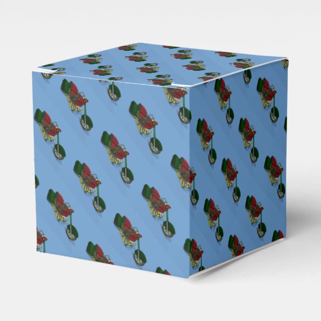 Santa Claus' Trike Favour Box (Front Side)