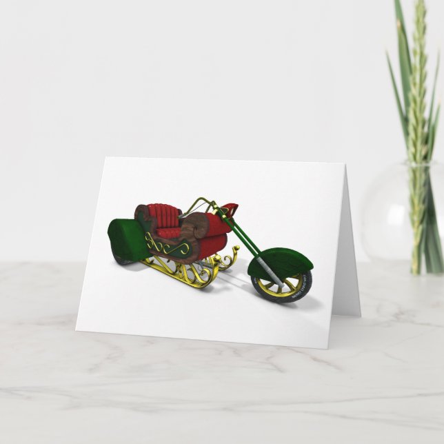 Santa Claus' Trike Holiday Card (Front)