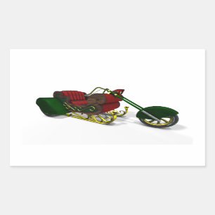 Santa Claus' Trike Rectangular Sticker
