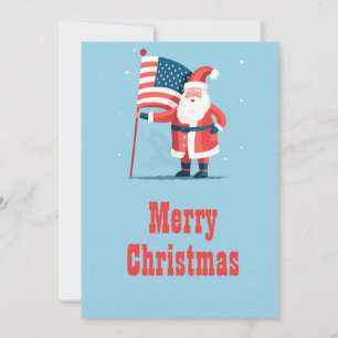 Santa Claus USA Holiday Card