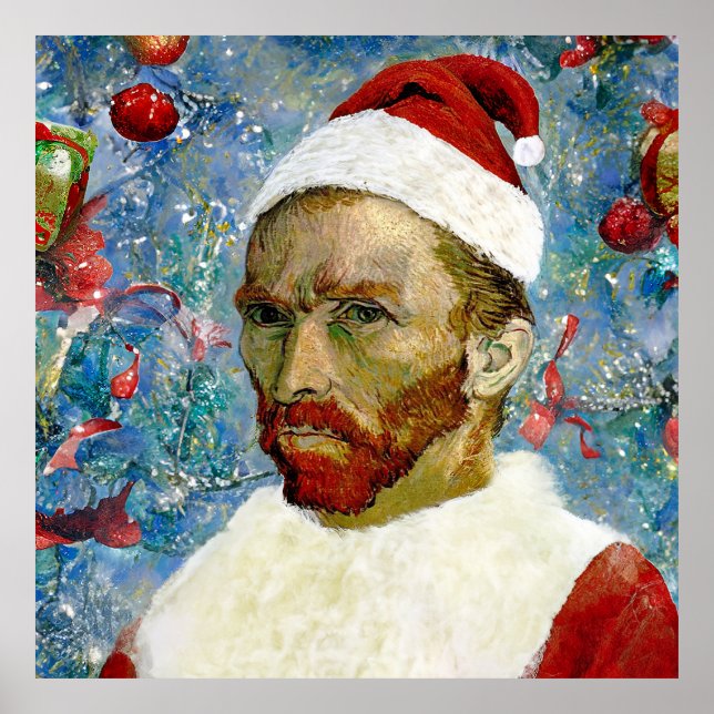 Santa Claus, Van Gogh Poster (Front)