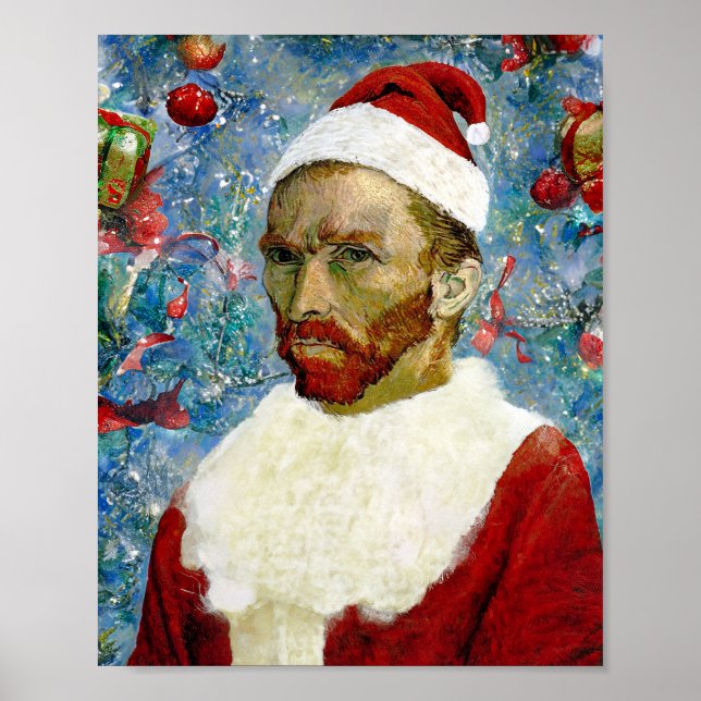 Santa Claus, Van Gogh Poster (Front)