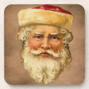 Santa Claus Vintage Beverage Coaster