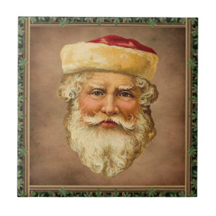 Santa Claus Vintage Ceramic Tile