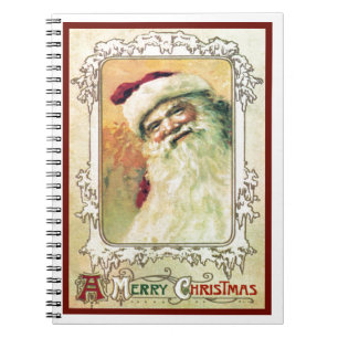 Santa Claus Vintage Christmas Notebook