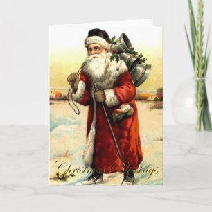 Santa Claus Vintage Father Christmas Card
