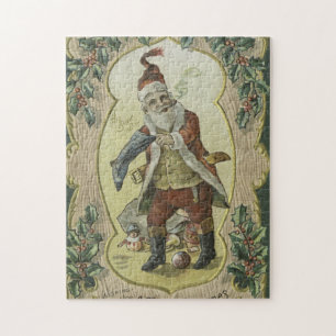 Santa claus Vintage Illustration Jigsaw Puzzle