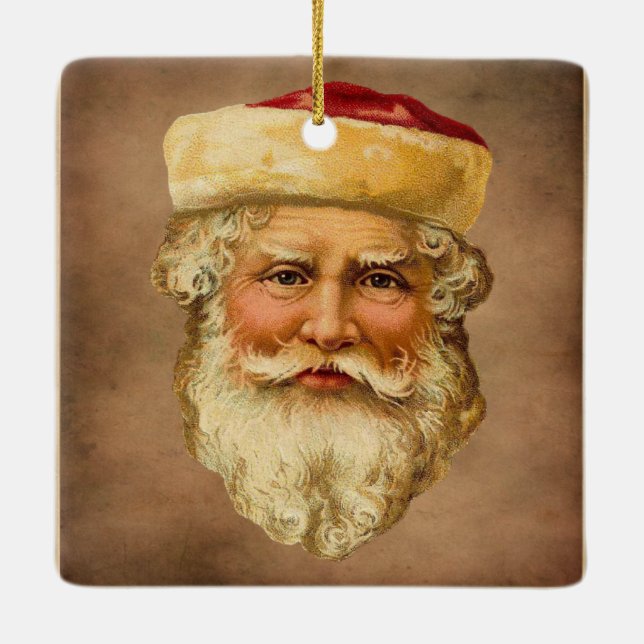 Santa Claus Vintage Ornament (Back)