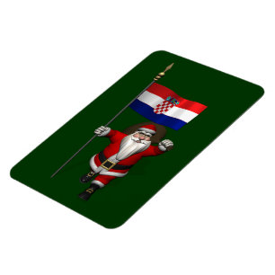 Santa Claus Visiting Croatia Magnet