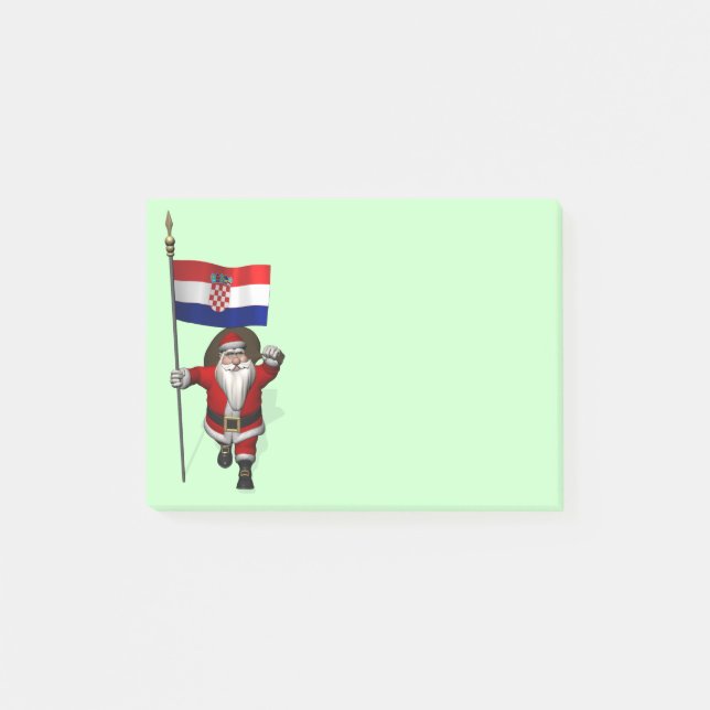 Santa Claus Visiting Croatia Post-it Notes (Front)