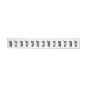 Santa Claus Visiting The Beaver State Wrap Around Label