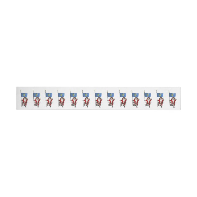 Santa Claus Visiting The Beaver State Wrap Around Label (Individual)