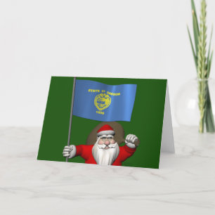 Santa Claus Visits The Beaver State Holiday Card