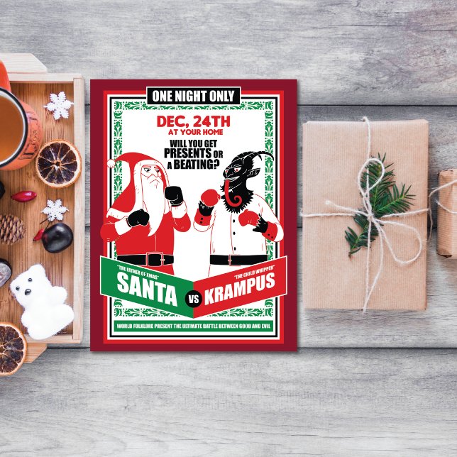 Santa Claus vs. Krampus Boxing Match Good vs. Evil (Creator Uploaded)