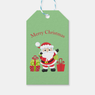Santa Claus w/Presents  Gift Tags
