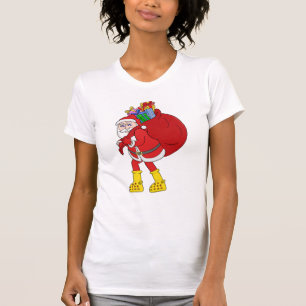 Santa Claus Wearing Big Yellow Boots T-Shirt