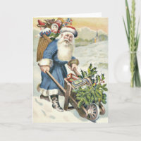 Santa Claus Wheelbarrow Evergreen Toys Candy