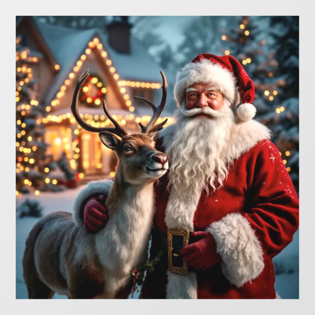 Santa Claus Window Cling (Sheet)