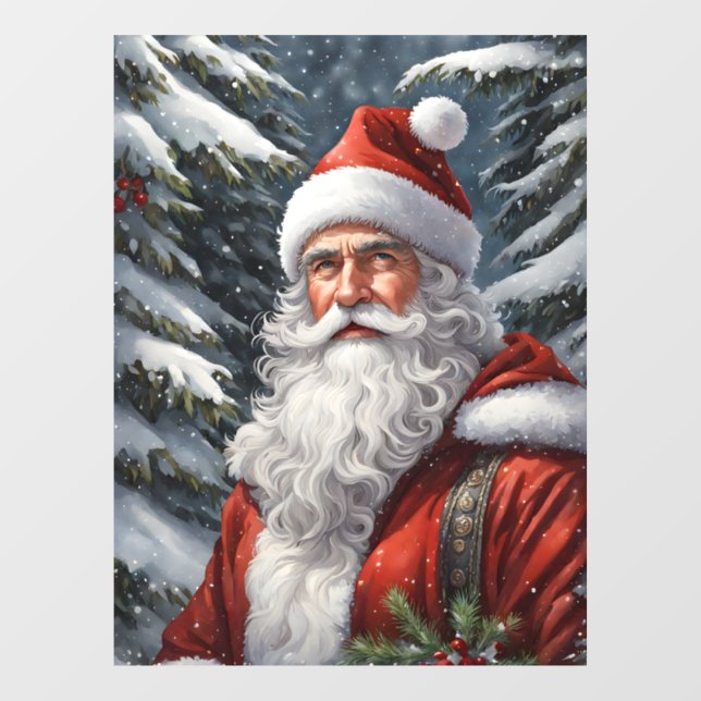 Santa Claus Window Cling (Sheet)