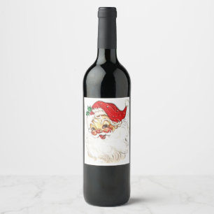 Santa Claus Wine Label