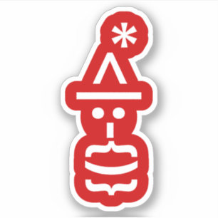 Santa Claus with Beard Christmas Emoticon