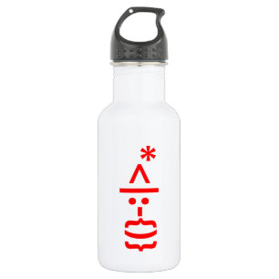 Santa Claus with Beard Christmas Emoticon 532 Ml Water Bottle