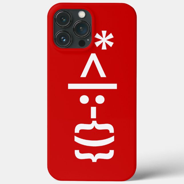 Santa Claus with Beard Christmas Emoticon Case-Mate iPhone Case (Back)