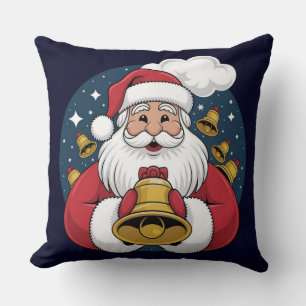  Santa Claus with Bells Christmas Pillow
