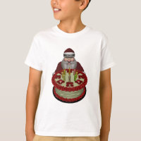 Santa Claus With Birthday Cake