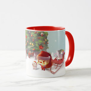 Santa Claus with Christmas Tree Mug
