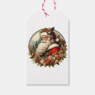 Santa Claus with decoration Gift Tags
