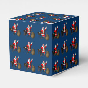 Santa Claus With Doberman Pinscher Favour Box