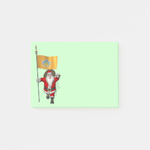 Santa Claus With Ensign Of Bali Post-it Notes