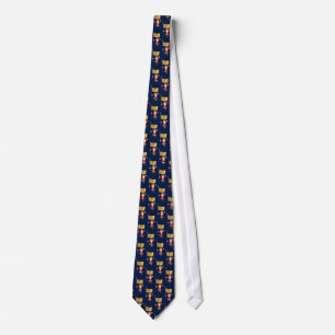 Santa Claus With Ensign Of Bali Tie