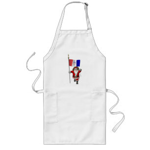Santa Claus With Ensign Of Cleveland Long Apron
