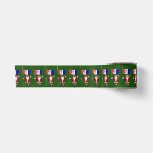 Santa Claus With Ensign Of Cleveland Satin Ribbon