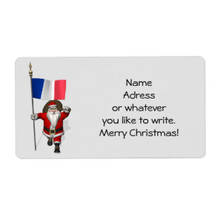 Santa Claus With Ensign Of France