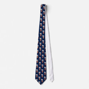 Santa Claus With Ensign Of Illinois Tie