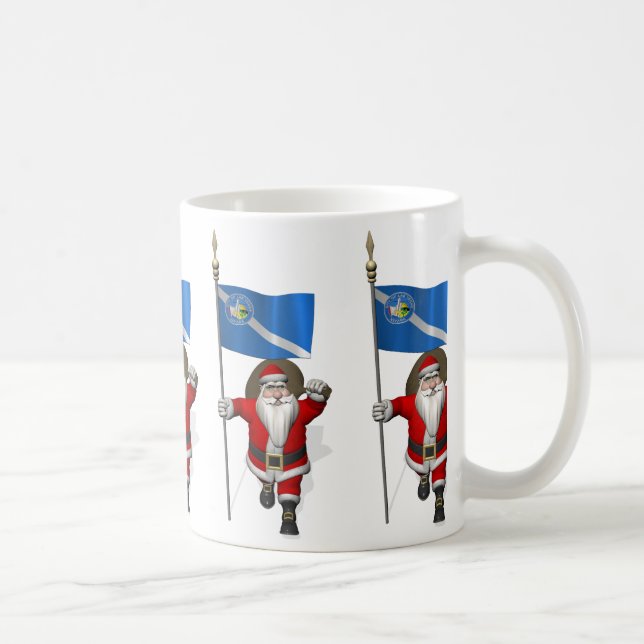 Santa Claus With Ensign Of Las Vegas Coffee Mug (Right)
