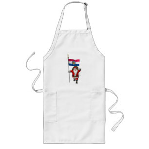 Santa Claus With Ensign Of Missouri Long Apron