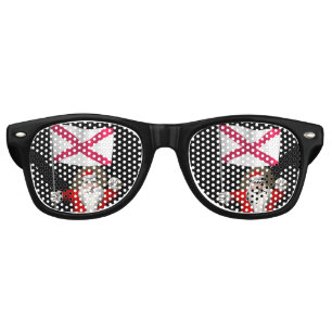 Santa Claus With Ensign Of Northern Ireland Retro Sunglasses