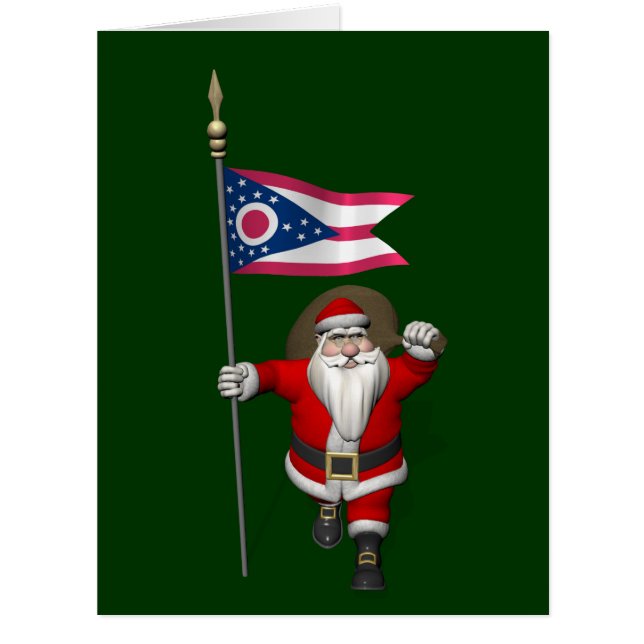 Santa Claus With Ensign Of Ohio (Front)