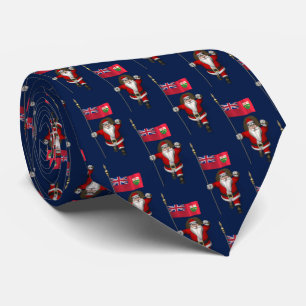 Santa Claus With Ensign Of Ontario Tie