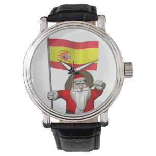 Santa Claus With Ensign Of Spain Watch