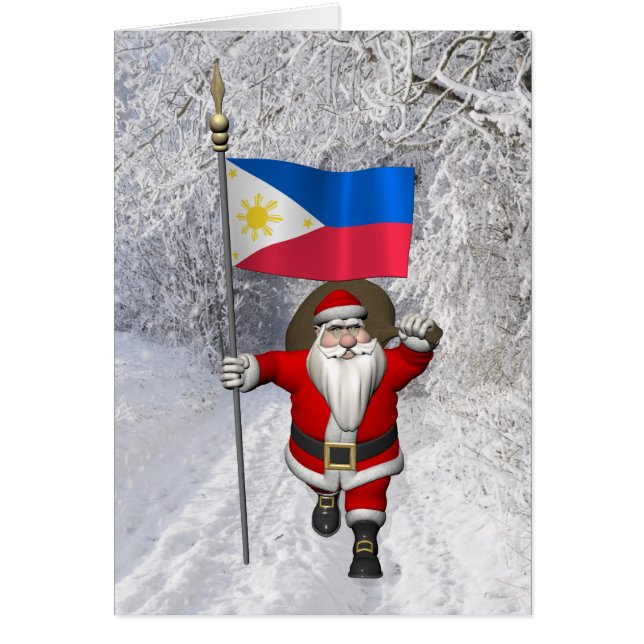 Santa Claus With Ensign Of The Philippines (Front)