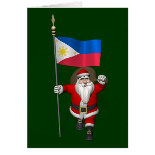 Santa Claus With Ensign Of The Philippines